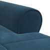 vidaXL Lounge-Liege mit Kissen Blau 91 x 157 x 91 cm Samt
