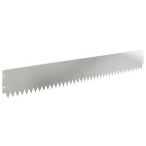 vidaXL Raseneinfassung 10 pcs 103 x 15 cm Stahl Silber