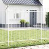 vidaXL Gartenzaun 4 pcs Grau 6,8 x 1,2 m Pulverbeschichteter Stahl