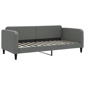 vidaXL Tagesbett Dunkelgrau 90x200 cm Stoff