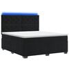 vidaXL Boxspringbett mit Matratze Schwarz 140 x 190 cm Samt