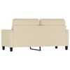 vidaXL 2-Sitzer-Sofa Creme 140 cm Stoff