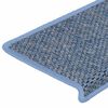 vidaXL Stufenmatten Selbstklebend Sisal-Optik 30Stk. 65x21x4cm Blau
