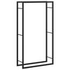 vidaXL Brennholzregal Mattschwarz 80 x 28 x 154 cm Stahl