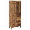 vidaXL Highboard mit Schubladen 2 pcs Altholz Holzwerkstoff