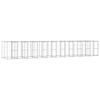 vidaXL Outdoor-Hundezwinger Verzinkter Stahl 24,2 m&sup2;