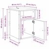 vidaXL Nachttisch Artisan-Eiche 40 x 42 x 60 cm Holzwerkstoff