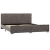 vidaXL Bettgestell Grau Samt 180x200 cm