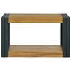 vidaXL Wand-Badregal 60x45x35 cm Massivholz Teak