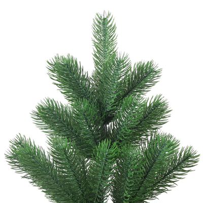 vidaXL Künstlicher Weihnachtsbaum Nordmann LED & Kugeln Grün 180 cm