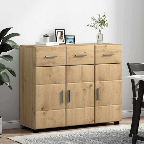 vidaXL Sideboard Artisan-Eiche 88,5 x 30,5 x 73 cm Holzwerkstoff