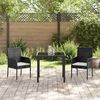 vidaXL Garten Essgruppe mit Kissen 5 pcs Grau Poly-Rattan