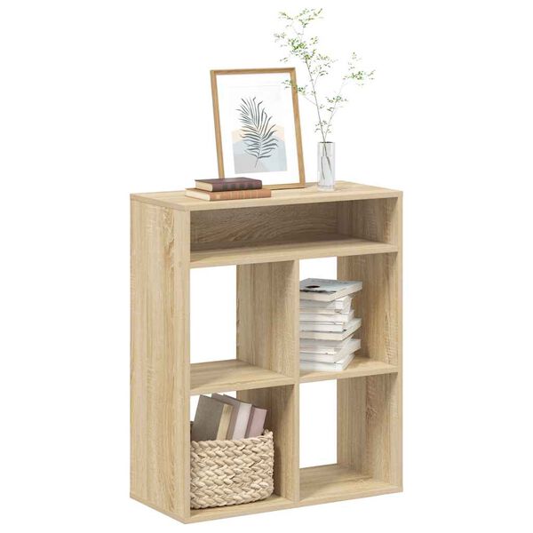 vidaXL B&uuml;cherregal Sonoma-Eiche 66x31x80 cm Holzwerkstoff