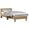 vidaXL Bettrahmen Artisan-Eiche 203 x 95 x 70 cm Holzwerkstoff