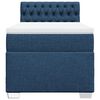 vidaXL Boxspringbett mit Matratze Blau 100x200 cm Stoff