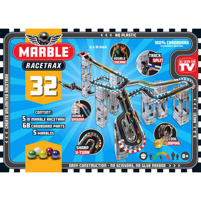 Marble Racetrax Kugelbahn-Set 32 Blatt 5 m