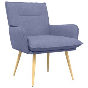 vidaXL Sessel Jeans blau Stoff