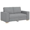 vidaXL Sofa 3 pcs Hellgrau Leinenmischgewebe