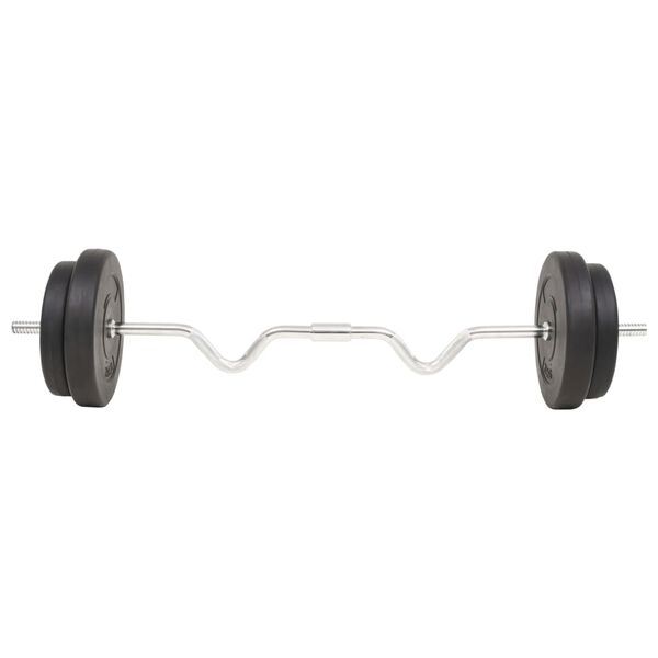 vidaXL Langhantel-Set 30 kg