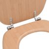 vidaXL Toilettensitze 2 Stk. mit Deckel MDF Bambus-Design