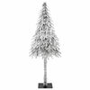 vidaXL Weihnachtsbaum mit 150 LEDs Weiß 150 cm PE und Stahl