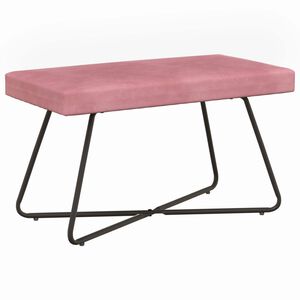 vidaXL Bank Rosa 80 x 40 x 45 cm Samt