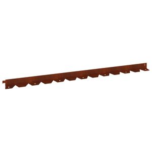 vidaXL Raseneinfassung 50 pcs 102 x 4 x 4 cm Stahl Rostig