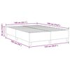 vidaXL Plattformbettgestell Blau 140 x 190 cm Stoff