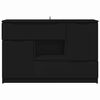 vidaXL Sideboard mit Schubladen Schwarz 100 x 30 x 65,6 Holzwerkstoff