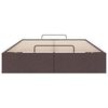 vidaXL Ottoman-Bett ohne Matratze Dunkelbraun 120x190 cm Stoff