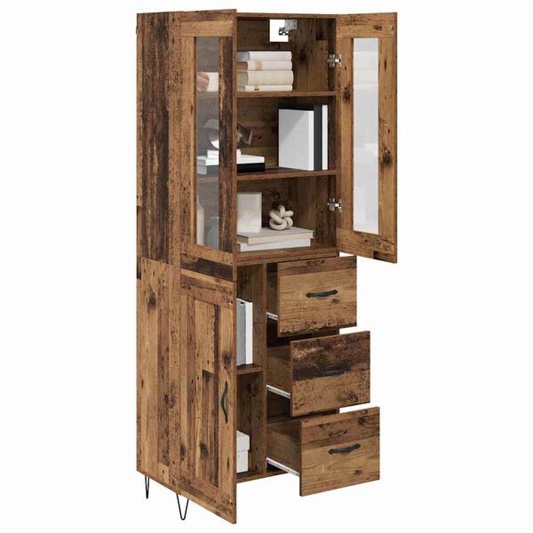vidaXL Highboard Altholz 69,5 x 34 x 90 cm Holzwerkstoff
