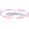 vidaXL Bettrahmen Wachsbraun 120 x 200 cm Massives Kiefernholz