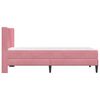 vidaXL Bettrahmen mit Matratze Rosa 80 x 200 cm Samt