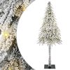 vidaXL Weihnachtsbaum mit 300 LEDs Wei&szlig; 210 cm PE und Stahl