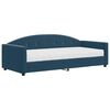 vidaXL Tagesbett mit Matratze Blau 90x200 cm Samt