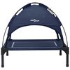 vidaXL Hundebett Marineblau s Stahl