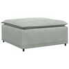 vidaXL Modulares Sofa Fu&szlig;hocker-Modul Hellgrau 100x100x48 cm