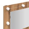 vidaXL Spiegelschrank mit LED Artisan-Eiche 90 x 31,5 x 62 cm