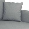 vidaXL 3-Sitzer-Sofa Hellgrau 180 cm Stoff