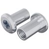 vidaXL Sicherungsmutter 2 stk. Silber M6 x 15 mm Stahl