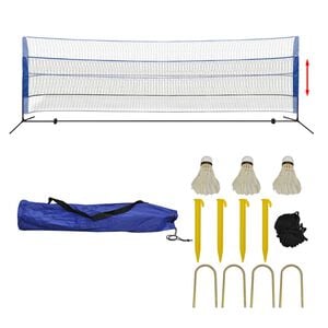vidaXL Badmintonnetz-Set mit Federb&auml;llen 500 x 155 cm
