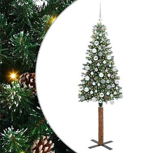 vidaXL Schlanker Weihnachtsbaum Gr&uuml;n 180 cm