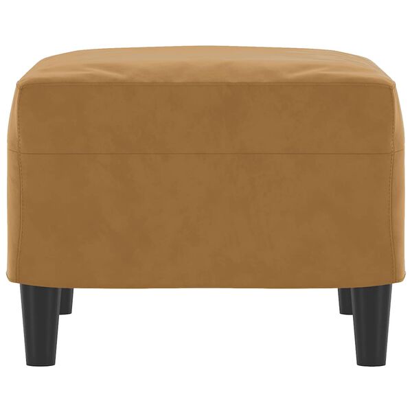 vidaXL Fu&szlig;hocker Braun 60x50x41 cm Samt