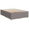 vidaXL Boxspringbett mit Matratze Taupe 160x200 cm Stoff