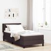 vidaXL Boxspringbett mit Matratze Dunkelbraun 200 x 100 cm Polyester