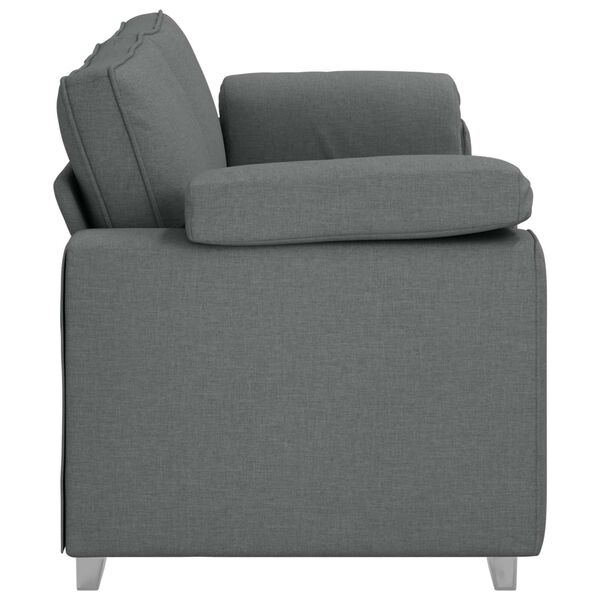 vidaXL Sofa 178cm Dunkelgrau Stoff