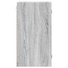 vidaXL Wandschrank mit Glast&uuml;ren Grau Sonoma 35x37x68,5 cm