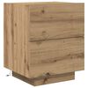 vidaXL Nachttisch 2 pcs Artisan-Eiche 45 x 40 x 55 cm Holzwerkstoff