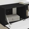 vidaXL TV-Wandschrank 2 pcs Schwarz 98 x 31 x 29,5 cm Holzwerkstoff