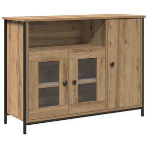 vidaXL Sideboard Artisan-Eiche 100 x 35 x 75 cm